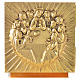 Altar Tabernacle in resin and metal plating with the last supper, Molina s4