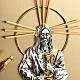 Wall Tabernacle with Jesus image in gold-plated cast brass s3