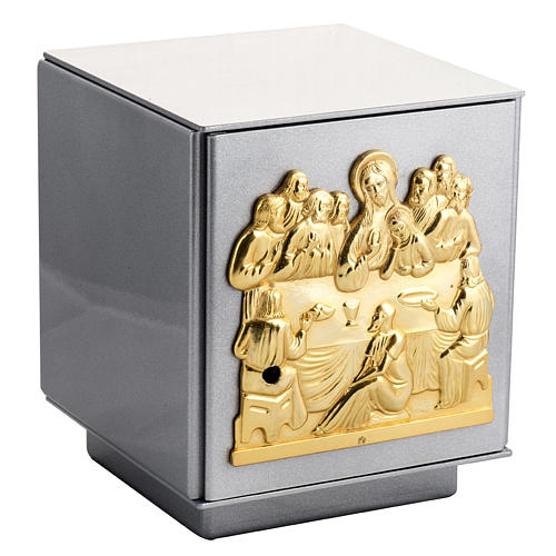 Altar Tabernacle with Last Supper in bronze, iron and brass 1