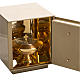 Sagrario de mesa Última Cena bronce dorado caja hierro s4
