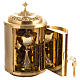 Altar Tabernacle in gold-plated brass with Lamb of God in bronze s3