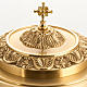Altar Tabernacle in gold-plated brass with Lamb of God in bronze s8