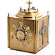 Altar Tabernacle in brass with small windows s1