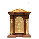 Tabernacle en bois avec chapiteau feuille or 70x45x30 s1