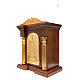 Tabernacle en bois avec chapiteau feuille or 70x45x30 s2