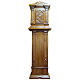 Tabernacle in carved wood with column 190x57x39cm s1