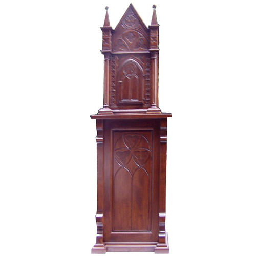 Tabernacle in wood with column 200x60x40cm 1