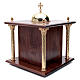 Altar Tabernacle in wood with brass window and columns, Dinner a s4