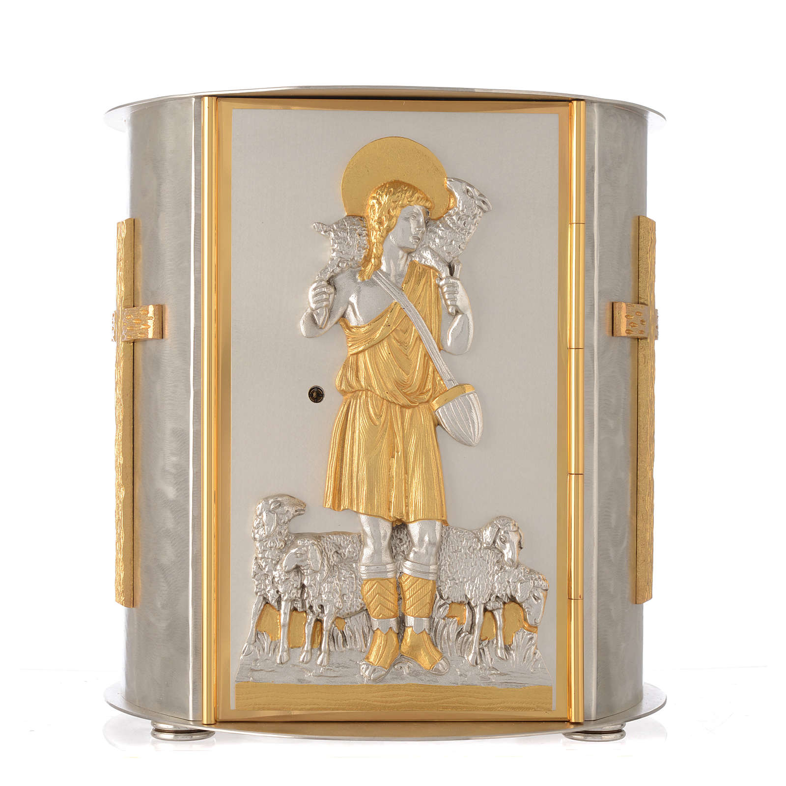 Altar tabernacle goldplated brass, Good Shepherd online sales on