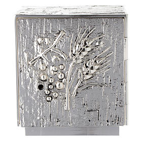 Tabernacles: Altar tabernacle silver-plated brass, grapes and spikes