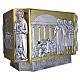 Tabernacle in cast brass with disciples of Jesus s2