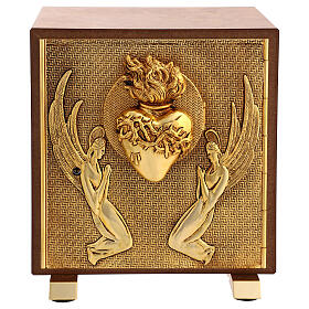 Tabernacle in wood and brass, Sacred Heart