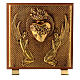 Tabernáculo madeira imitação raíz latão moldado expositor Coração Sagrado s1