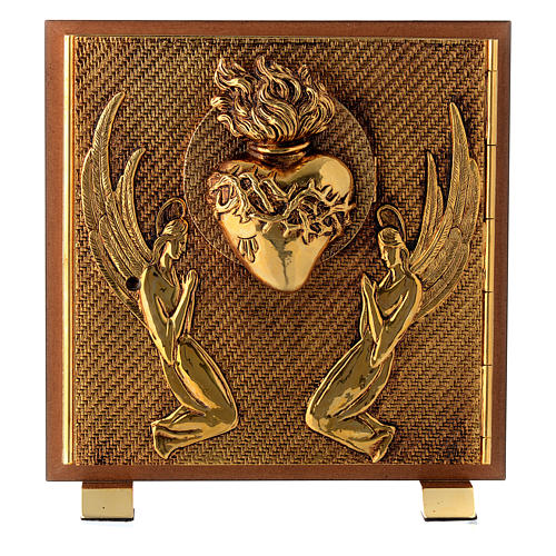 Tabernacle in wood and brass, Sacred Heart 1