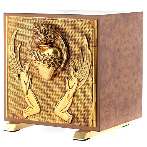 Tabernacle in wood and brass, Sacred Heart 2