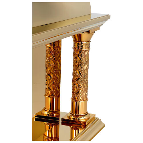 Sagrario románico Molina latón dorado Cristo Pantocrátor 13