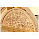Tabernacolo romanico Molina ottone dorato Cristo Pantocratore s4