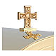 Tabernacolo romanico Molina ottone dorato Cristo Pantocratore s6