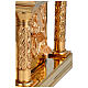 Tabernacolo romanico Molina ottone dorato Cristo Pantocratore s9