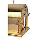 Tabernacolo romanico Molina ottone dorato Cristo Pantocratore s10