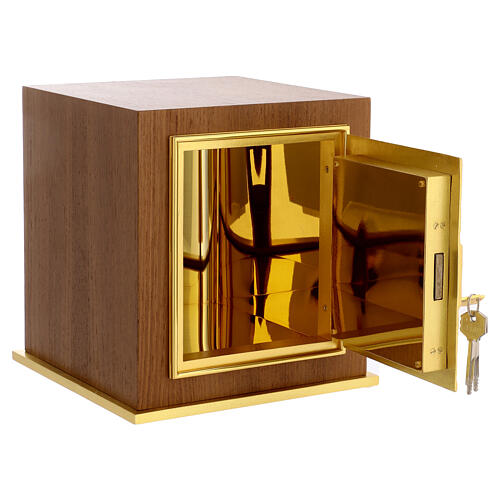 Altar wooden tabernacle with IHS emblem 6