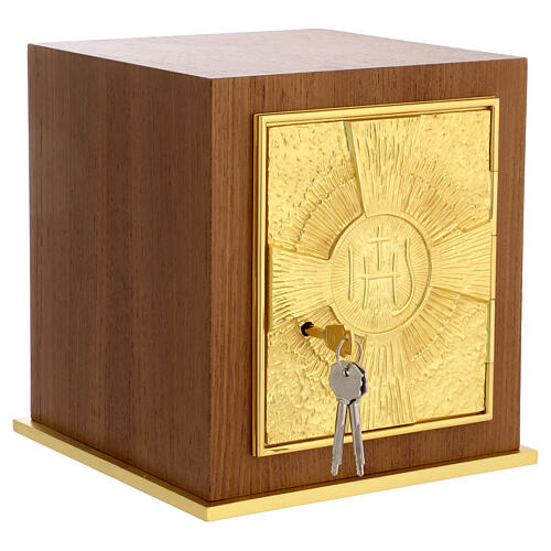 Wooden Altar Tabernacle IHS Emblem 4