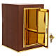 Tabernacle de table en acajou avec porte IHS et calice s7