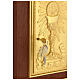 Tabernacolo da mensa legno mogano porta IHS calice s6