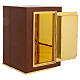 Tabernacolo da mensa legno mogano porta IHS calice s8