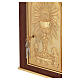 Tabernacolo da mensa legno mogano porta IHS calice s8