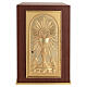 Altar Tabernacle Mahogany Wood with IHS Chalice Door s1