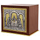 Tabernacolo da mensa porta ottone dorata legno Cena Emmaus s3