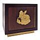 Tabernacle en bois Agneau Pascal doré 25X20X20 cm s1