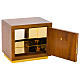 Tabernacolo legno croce moderna fusa dorata 25X20X20 cm s3