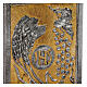 Tabernacolo bronzo JHS, spighe uva finiture due colori 50x40x30 cm s2
