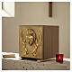 Trentino oak tabernacle with depiction of the Sacred Heart s2
