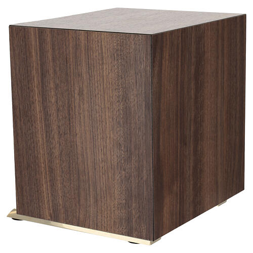 Tabernacolo in legno rovere trentino con esposizione Sacro Cuore 9