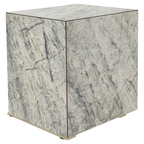 Tabernacolo da mensa marmo andaluso con esposizione in ottone IHS 10