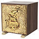 Tabernakel aus Trentiner Eiche mit Agnus Dei s1