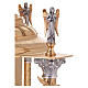 Table tabernacle gold-plated brass with 4 angels, JHS and chalice s13