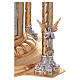 Table tabernacle gold-plated brass with 4 angels, JHS and chalice s14