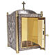 Tabernáculo em bronze com cúpula Cristo e Evangelistas 60x35x35 cm s3