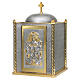Table tabernacle Holy Trinity with columns and symbols of the four Evangelists, 80x50x50 cm s1