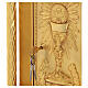 Tabernacolo legno dorato calice ostia IHS con raggi 50x40x40 cm s5
