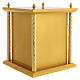 Tabernacolo legno dorato calice ostia IHS con raggi 50x40x40 cm s10