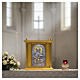 Tabernacle en bois doré Christ Ressuscité Sacré-Cœur 50x40x40 cm s3