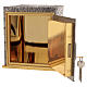 Tabernacolo in bronzo finitura argento JHS 20x25x25 cm s4