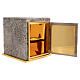 Tabernacle in bronze silver finish JHS 21x25x25 cm s7