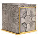 Tabernacle in bronze silver finish JHS 21x25x25 cm s8