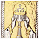 Tabernacolo bicolore e legno 30x25x20 cm porta bronzo decoro calice JHS s4